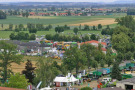 Blick auf das Schulgelände aus der Vogelperspektive